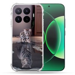 Coque Renforcée Pour Xiaomi 17T Animal Chat Reflet