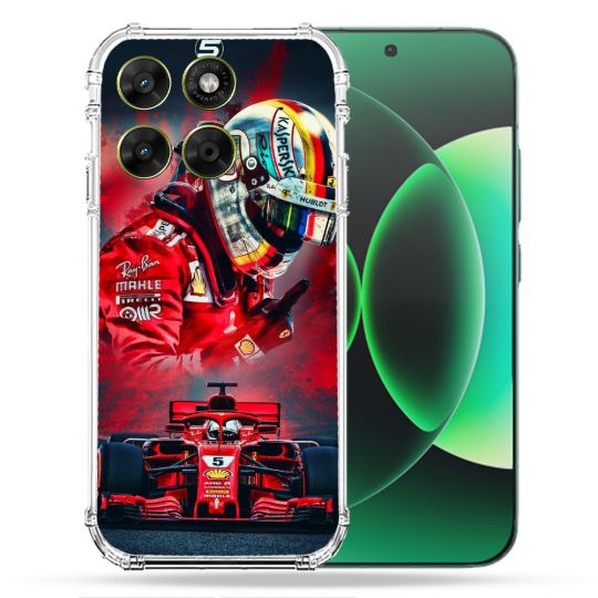 Coque Renforcée Pour Moto G67 / G77 / G87 Formule 1 F1 Ferrari
