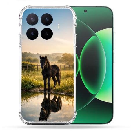Coque Renforcée Pour Xiaomi 17T Animal Cheval Reflet