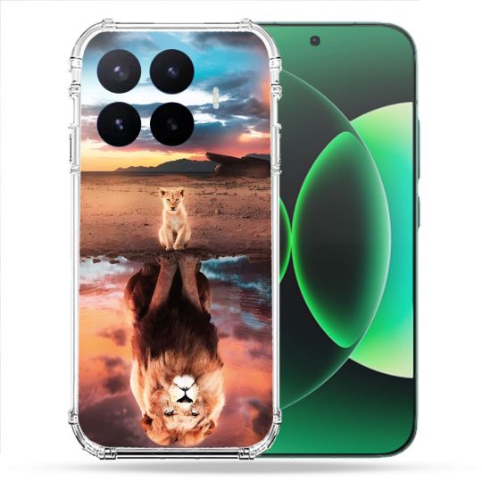 Coque Renforcée Pour Xiaomi 17T Animal Lion Reflet