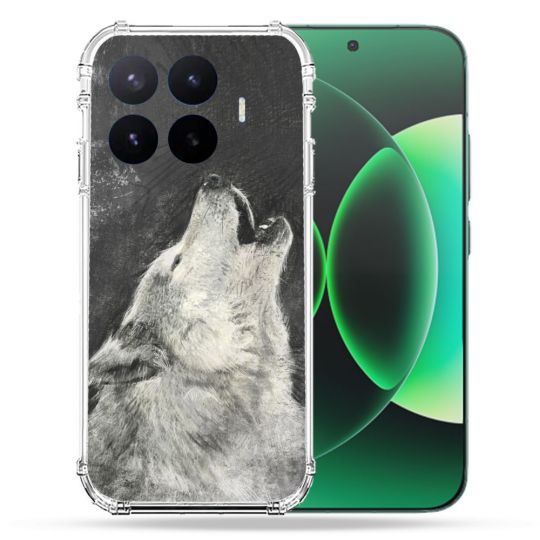 Coque Renforcée Pour Xiaomi 17T Animal Loup Hurlement