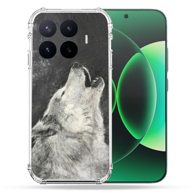 Coque Renforcée Pour Xiaomi 17T Animal Loup Hurlement