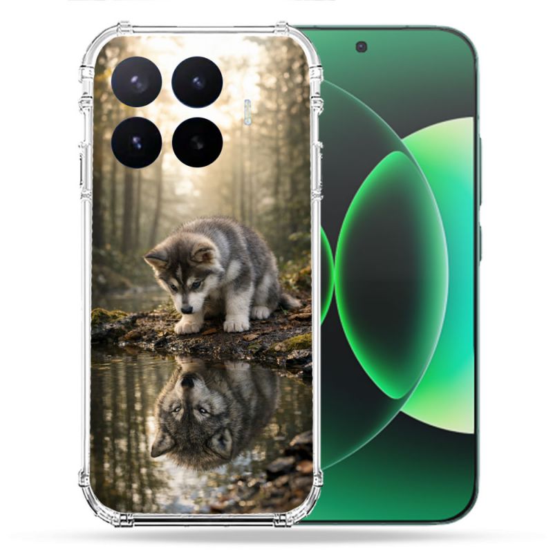 Coque Renforcée Pour Xiaomi 17T Animal Loup Reflet