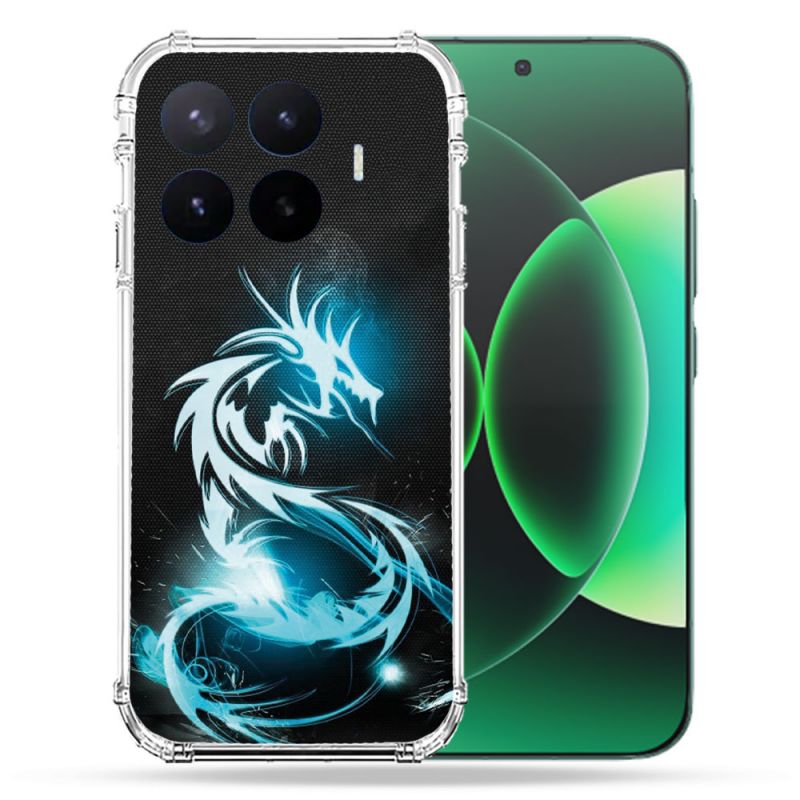 Coque Renforcée Pour Xiaomi 17T Fantastique Dragon Bleu