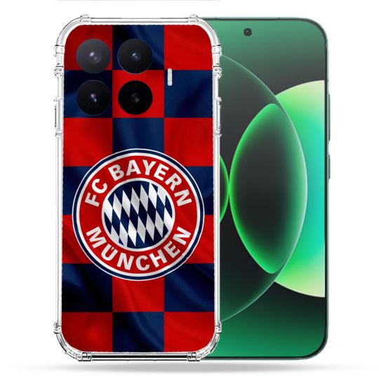 Coque Renforcée Pour Xiaomi 17T Foot Bayern Munich Carreaux