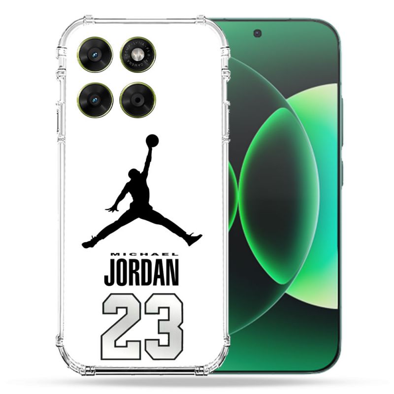 Coque Renforcée Pour Moto G67 / G77 / G87 Jordan 23 Blanc