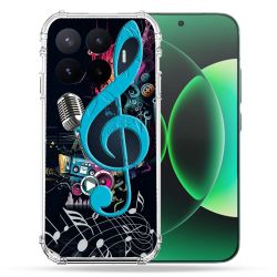 Coque Renforcée Pour Xiaomi 17T Musique Cle Sol Bleu