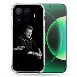 Coque Renforcée Pour Xiaomi 17T Musique Johnny Hallyday Noir