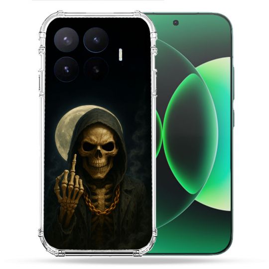 Coque Renforcée Pour Xiaomi 17T Tete de Mort Doigt 2026