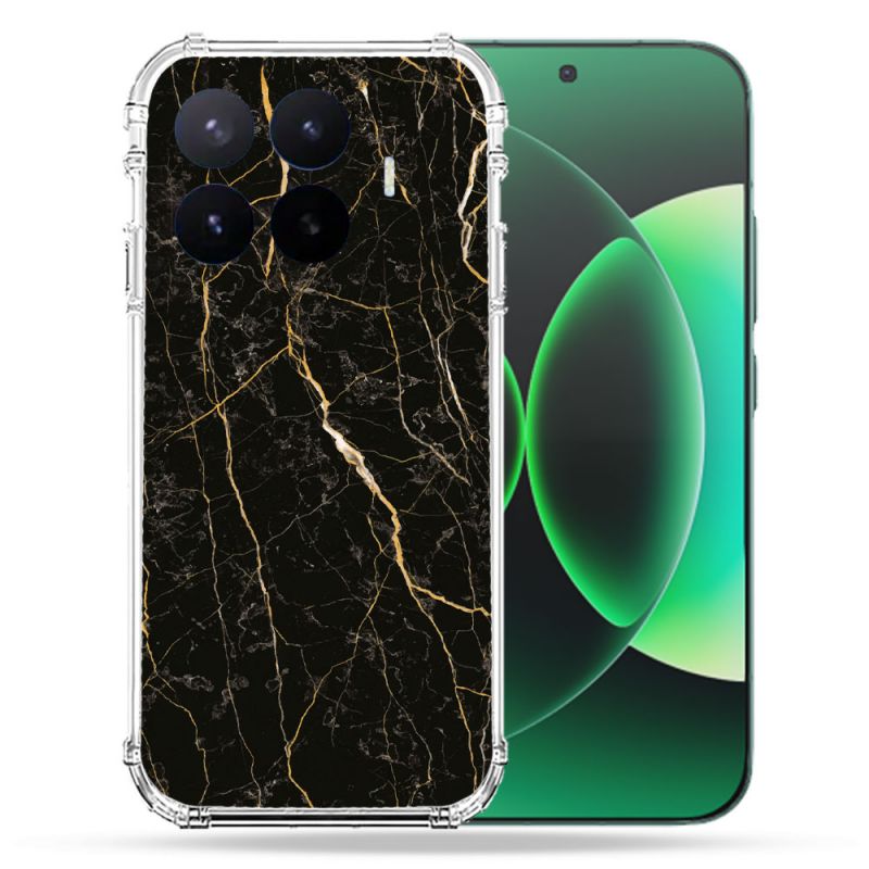 Coque Renforcée Pour Xiaomi 17T Texture Marbre Noir