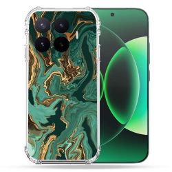 Coque Renforcée Pour Xiaomi 17T Texture Marbre Vert