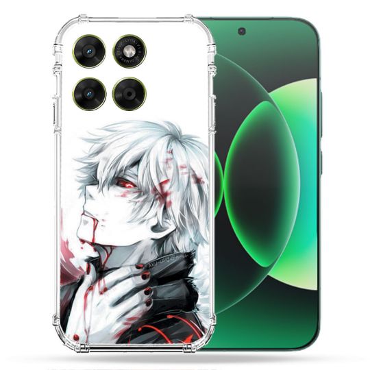 Coque Renforcée Pour Moto G67 / G77 / G87 Manga Tokyo Ghoul Kaneki Blanc