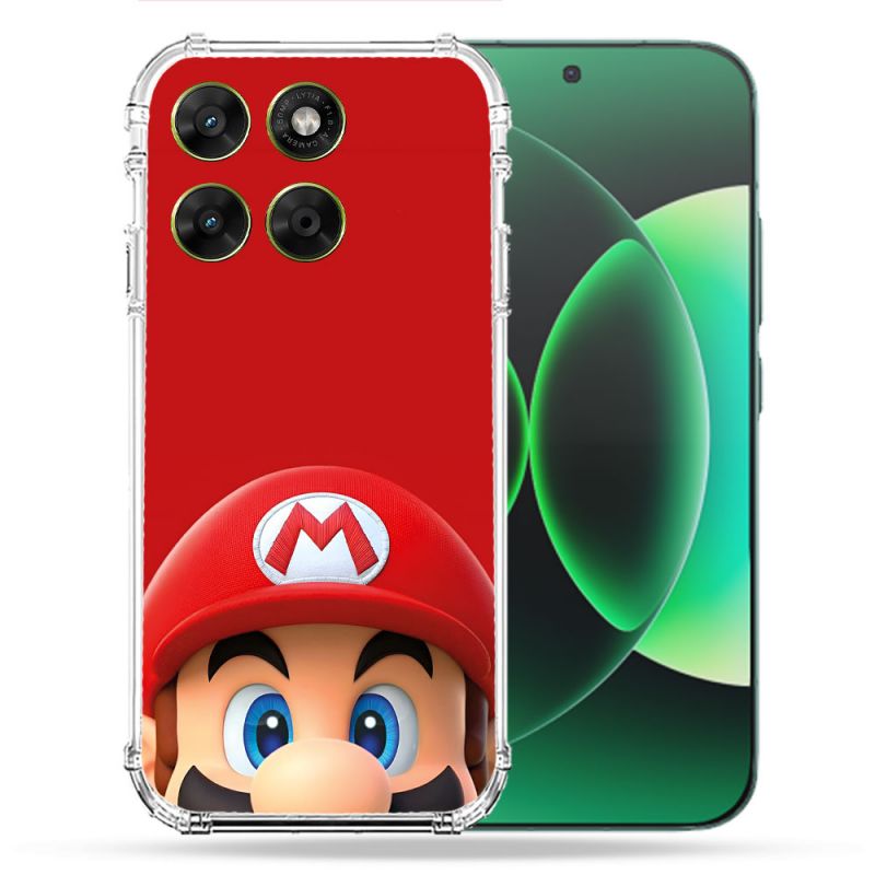 Coque Renforcée Pour Moto G67 / G77 / G87 Mario Rouge