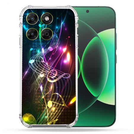 Coque Renforcée Pour Moto G67 / G77 / G87 Musique Partition Multicolore