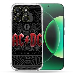 Coque Renforcée Pour Moto G67 / G77 / G87 Musique Rock ACDC Rouge