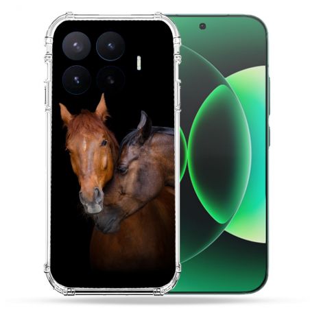 Coque Renforcée Pour Xiaomi 17T Pro Animal Cheval Marron
