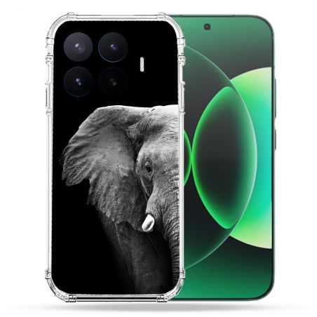 Coque Renforcée Pour Xiaomi 17T Pro Animal Elephant Noir
