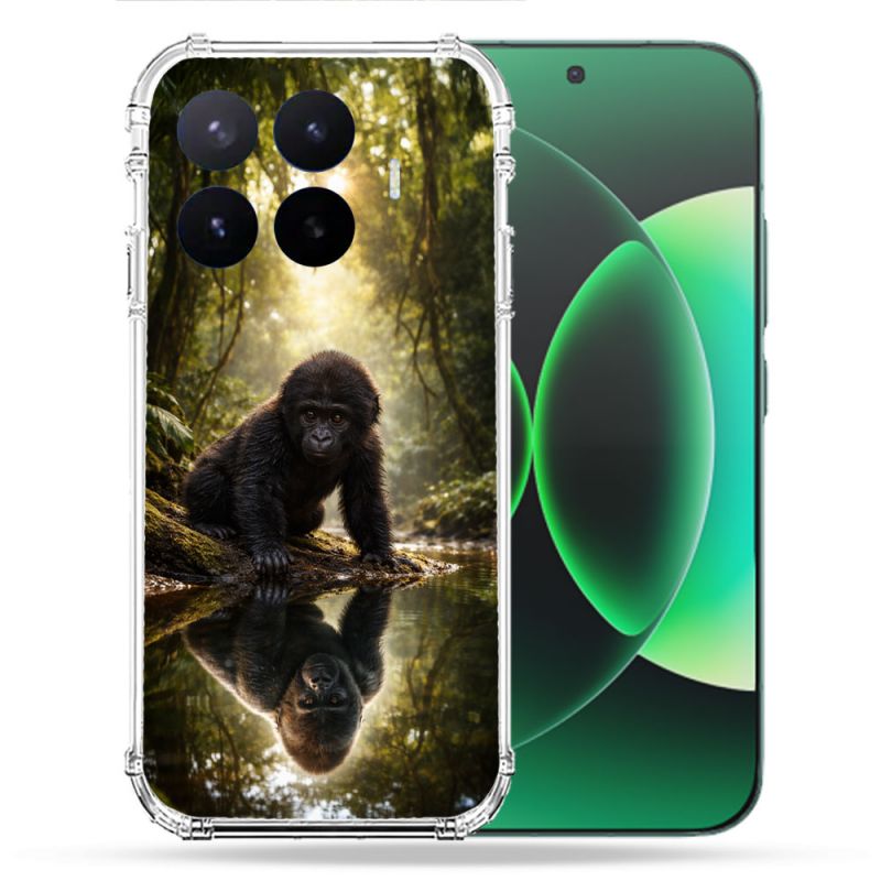 Coque Renforcée Pour Xiaomi 17T Pro Animal Gorille Reflet