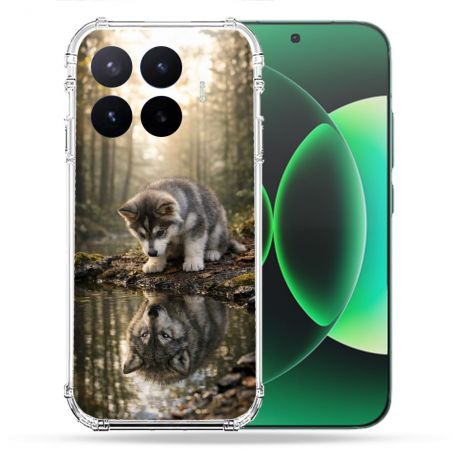Coque Renforcée Pour Xiaomi 17T Pro Animal Loup Reflet