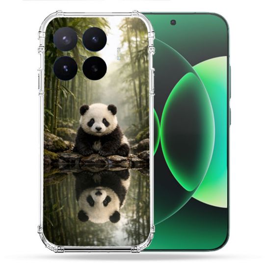 Coque Renforcée Pour Xiaomi 17T Pro Animal Panda Reflet