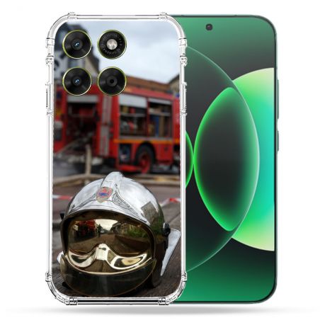 Coque Renforcée Pour Moto G67 / G77 / G87 Pompier Casque Camion