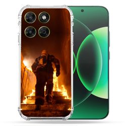 Coque Renforcée Pour Moto G67 / G77 / G87 Pompier Escalier