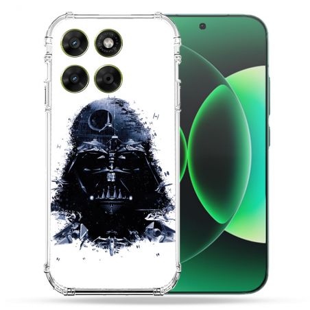 Coque Renforcée Pour Moto G67 / G77 / G87 Star Wars - Dark Vador Blanc