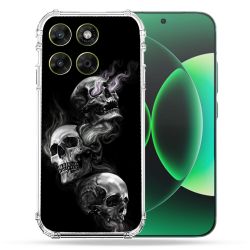 Coque Renforcée Pour Moto G67 / G77 / G87 Tete de Mort Triple
