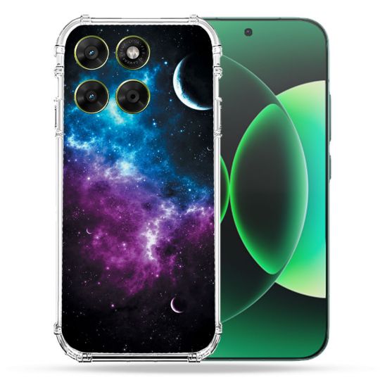 Coque Renforcée Pour Moto G67 / G77 / G87 Univers Bleu Violet