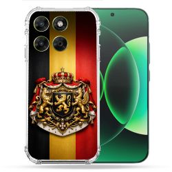 Coque Renforcée Pour Moto G67 / G77 / G87 Voyage Drapeau Belgique