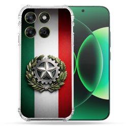 Coque Renforcée Pour Moto G67 / G77 / G87 Voyage Drapeau Italie