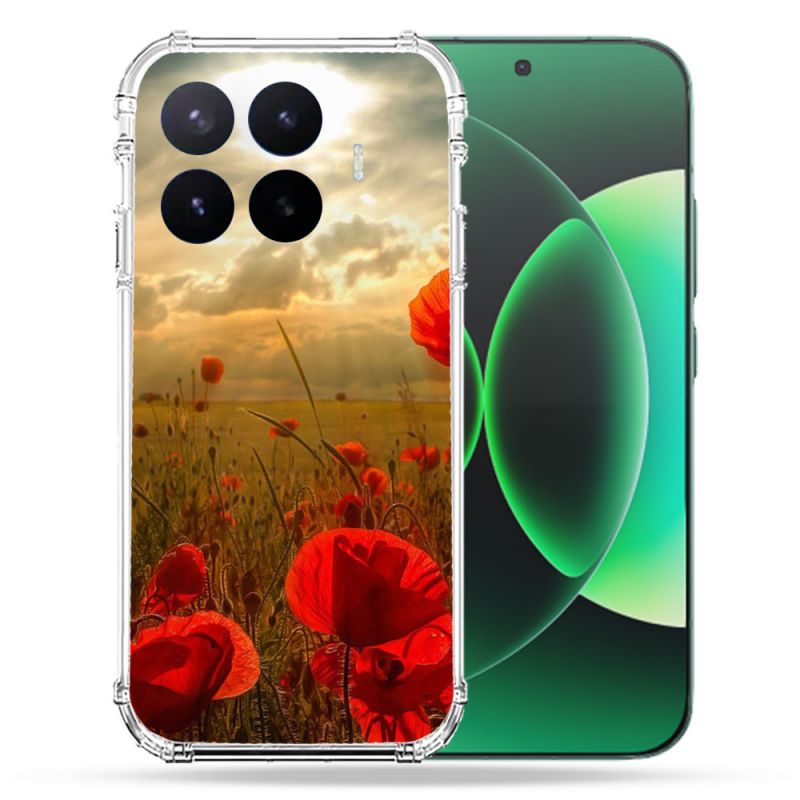 Coque Renforcée Pour Xiaomi 17T Pro Fleur Coquelicot
