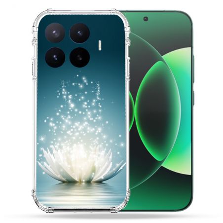 Coque Renforcée Pour Xiaomi 17T Pro Fleur Lotus Blanc
