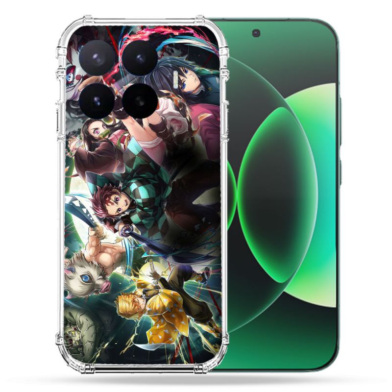 Coque Renforcée Pour Xiaomi 17T Pro Manga Demon Slayer Groupe