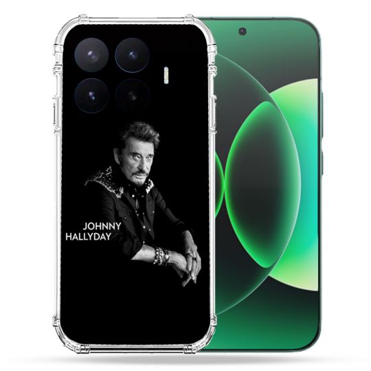 Coque Renforcée Pour Xiaomi 17T Pro Musique Johnny Hallyday Noir