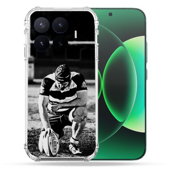 Coque Renforcée Pour Xiaomi 17T Pro Sport Rugby Noir Blanc