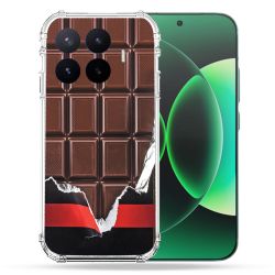 Coque Renforcée Pour Xiaomi 17T Pro Texture Trompe Oeil Chocolat