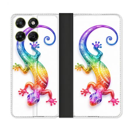 Housse Cuir Portefeuille Pour Motorola Moto G37 / G37 Power / G47 Animal Salamandre Color 2026