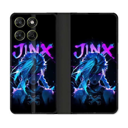 Housse Cuir Portefeuille Pour Motorola Moto G37 / G37 Power / G47 Arcane Jinx Night