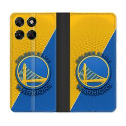 Housse Cuir Portefeuille Pour Motorola Moto G37 / G37 Power / G47 Basket Golden State Warriors