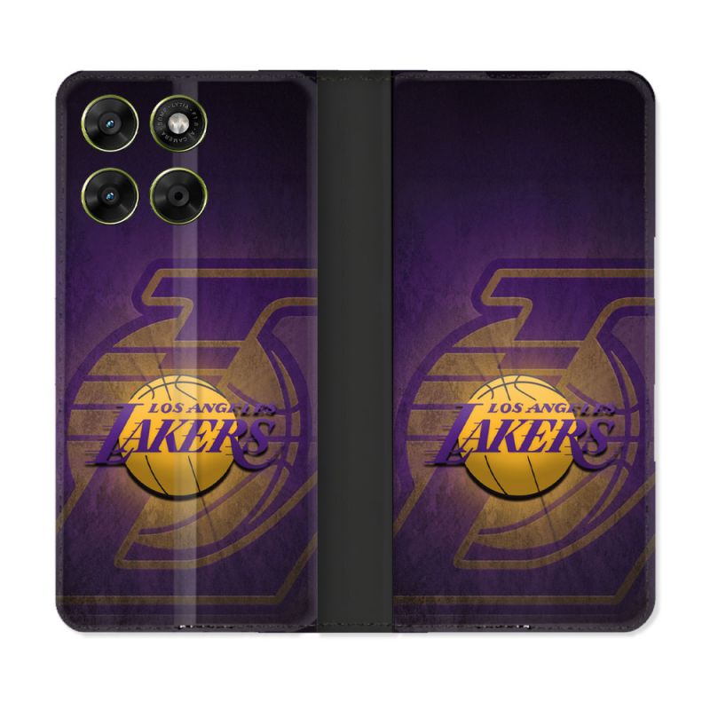 Housse Cuir Portefeuille Pour Motorola Moto G37 / G37 Power / G47 Basket Los Angeles Lakers