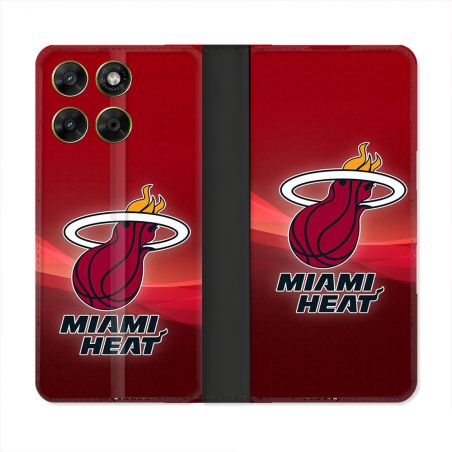 Housse Cuir Portefeuille Pour Motorola Moto G37 / G37 Power / G47 Basket Miami Heat