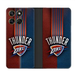 Housse Cuir Portefeuille Pour Motorola Moto G37 / G37 Power / G47 Basket Oklahoma City Thunder