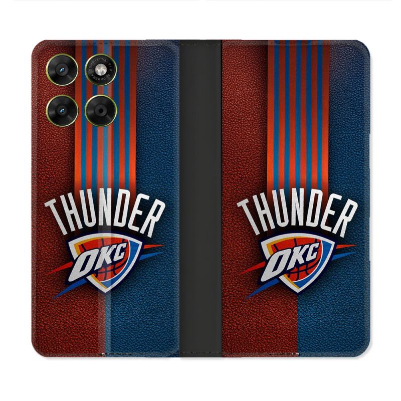Housse Cuir Portefeuille Pour Motorola Moto G37 / G37 Power / G47 Basket Oklahoma City Thunder