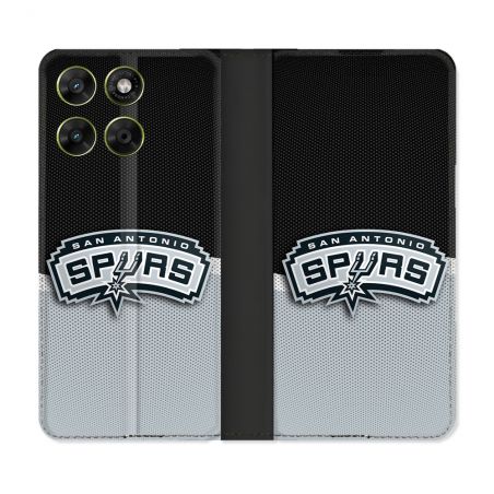 Housse Cuir Portefeuille Pour Motorola Moto G37 / G37 Power / G47 Basket San Antonio Spurs