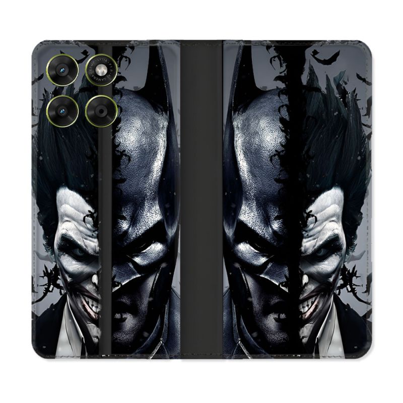 Housse Cuir Portefeuille Pour Motorola Moto G37 / G37 Power / G47 Batman Joker