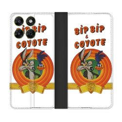Housse Cuir Portefeuille Pour Motorola Moto G37 / G37 Power / G47 Bip Bip Coyote