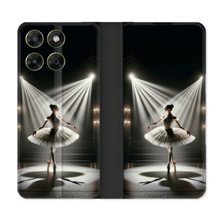 Housse Cuir Portefeuille Pour Motorola Moto G37 / G37 Power / G47 Danseuse Lumière