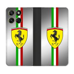 Housse Cuir Portefeuille Pour Motorola Moto G37 / G37 Power / G47 Ferrari Ligne