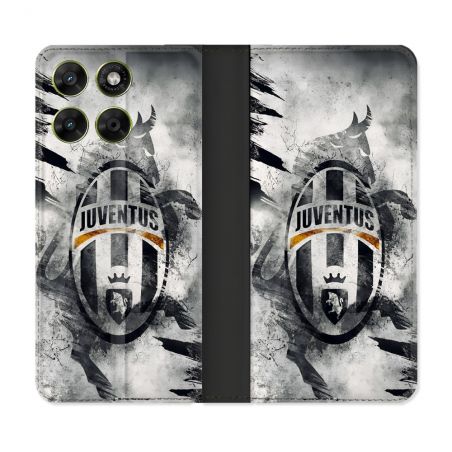 Housse Cuir Portefeuille Pour Motorola Moto G37 / G37 Power / G47 Foot Juventus Turin